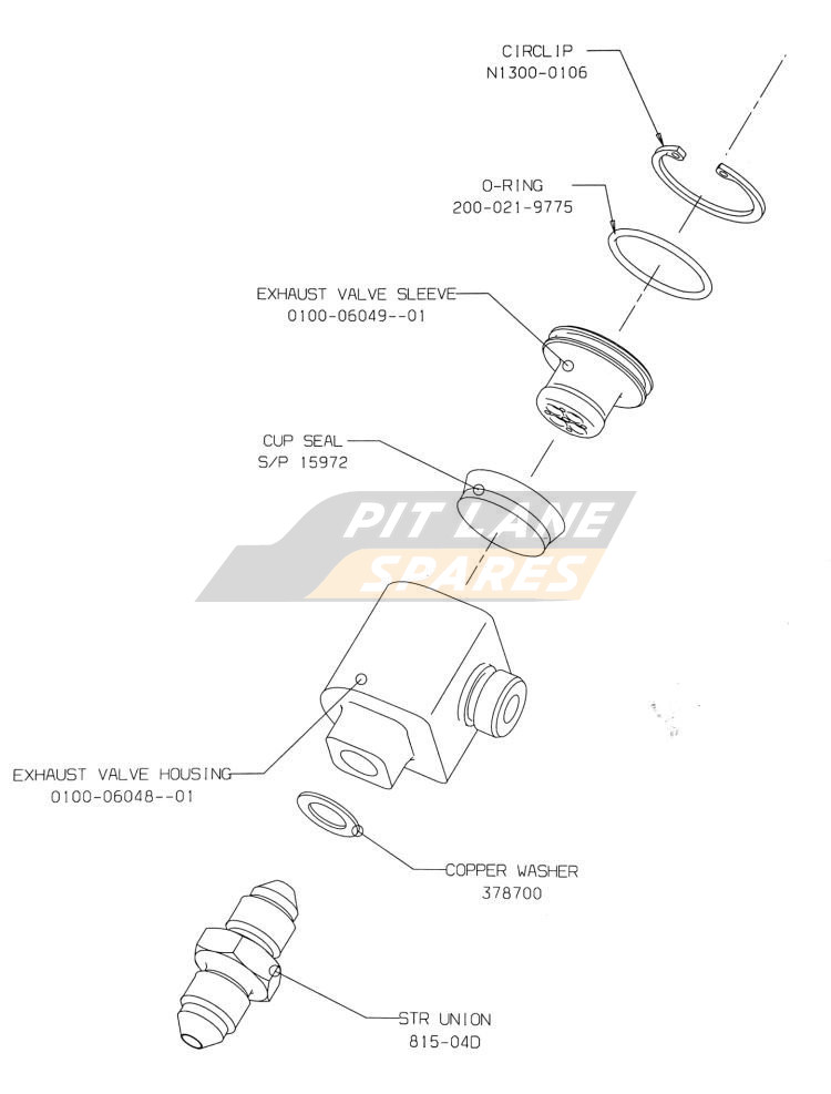 FRONT AIR JACK EXH ASSEMBLY Diagram